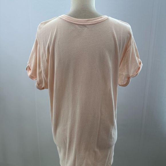 Lucky Brand Pink Logo Camouflage Print T-Shirt Large - Picture 3 of 8